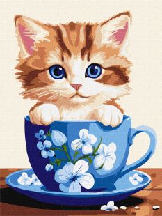 Картина по номерам - Озорной котенок ©art_selena_ua