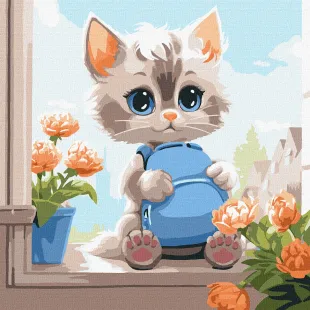 Картина по номерам - Милый пушистик ©art_selena_ua