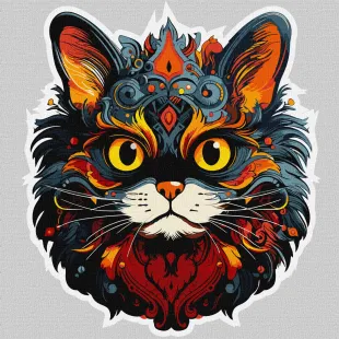 Картина за номерами - Заворожливий погляд ©art_selena_ua