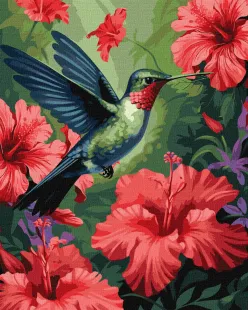 Картина за номерами - У райському саду ©art_selena_ua