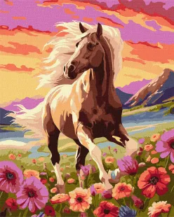 Картина по номерам - Изящный конь ©art_selena_ua