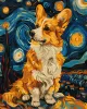 Painting by numbers - An adorable corgi ©art.solomiia