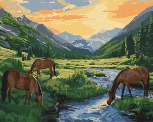 Картина за номерами - Передсвітанковий час ©art_selena_ua