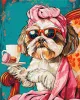 Painting by numbers - Playful shih tzu ©art_selena_ua