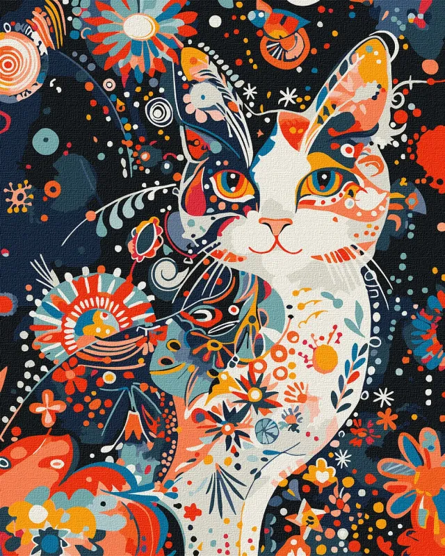 Painting by numbers - Gracious Kitty ©art_selena_ua