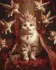 Картина по номерам - Королевская кошка ©art_selena_ua