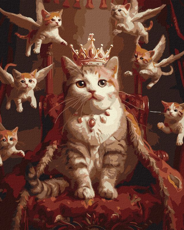 Painting by numbers - The royal cat ©art_selena_ua