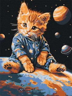 Painting by numbers - Star kitten ©art_selena_ua