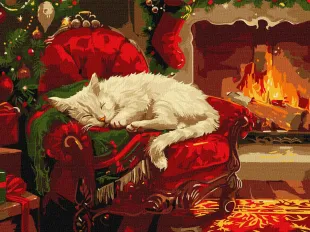 Картина за номерами - Святковий затишок ©art_selena_ua