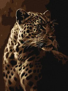 Painting by numbers - The leopard's gaze ©art_selena_ua