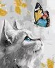 Painting by numbers - Dreamy kitten with extra metallic paints ©art_selena_ua