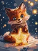 Painting by numbers - A dreamy fox with extra metallic paints ©art_selena_ua