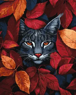 Painting by numbers - Autumn lynx ©art_selena_ua