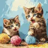 Painting by numbers - Knitting balls ©art_selena_ua