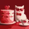 Painting by numbers - Cat with cake ©art_selena_ua