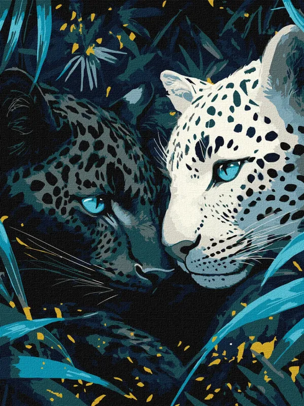 Painting by numbers - Blue-eyed with extra metallic paints ©art_selena_ua
