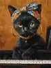Painting by numbers - An unusual cat ©art_selena_ua