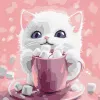 Painting by numbers - Cocoa for a cat (picture № 1) ©art_selena_ua