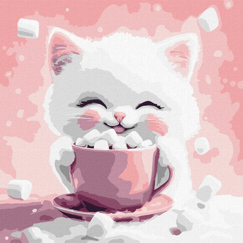 Painting by numbers - Cocoa for a cat (picture № 2) ©art_selena_ua