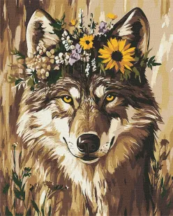 Картина за номерами - Гарна вовчиця ©art_selena_ua