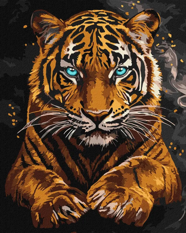 Картина за номерами - Дикий тигр ©art_selena_ua