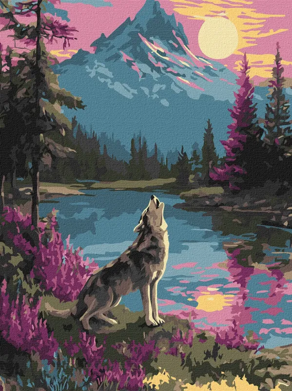 Картина по номерам - Одинокий волк ©art_selena_ua