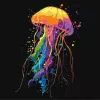 Painting by numbers - Bright jellyfish ©art_selena_ua