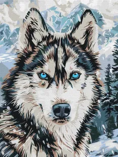 Картина за номерами - Очі півночі ©art_selena_ua