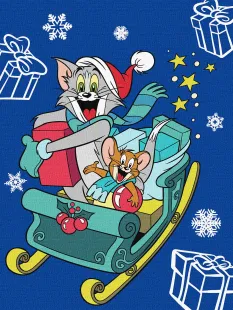 Картина за номерами - Tom and Jerry: на санчатах ©Warner Bros.