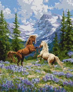 Картина за номерами - Вільна пара у лісі ©art_selena_ua