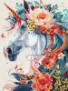Painting by numbers - Floral Unicorn ©art_selena_ua