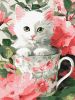 Painting by numbers - Flower cat ©art_selena_ua