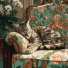 Painting by numbers - Cat on a vintage chair ©art_selena_ua
