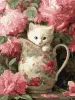 Painting by numbers - Kitten and porcelain ©art_selena_ua