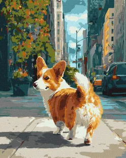 Картина за номерами - Місто хвостатого ©art_selena_ua