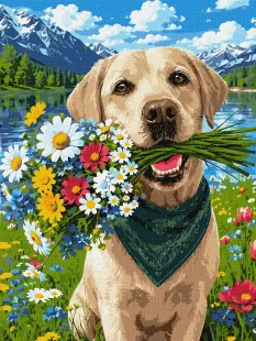 Картина за номерами - Квіткова вдача ©art_selena_ua