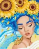 Painting by numbers - Girl with sunflowers ©pollypop92