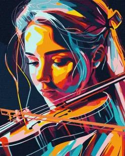 Картина по номерам - Виртуозная скрипачка ©art_selena_ua