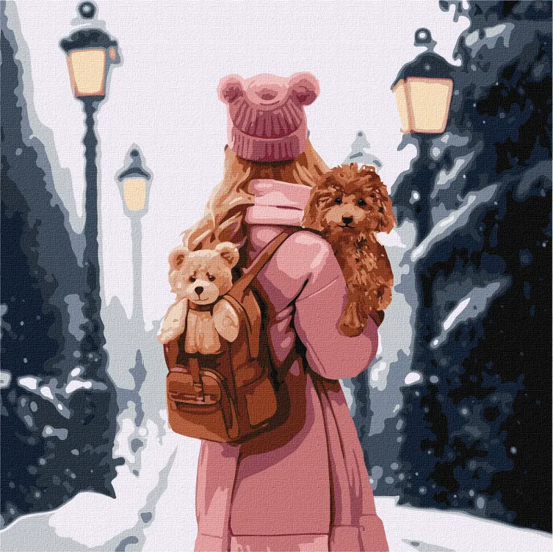Картина за номерами - Зимове місто ©art_selena_ua