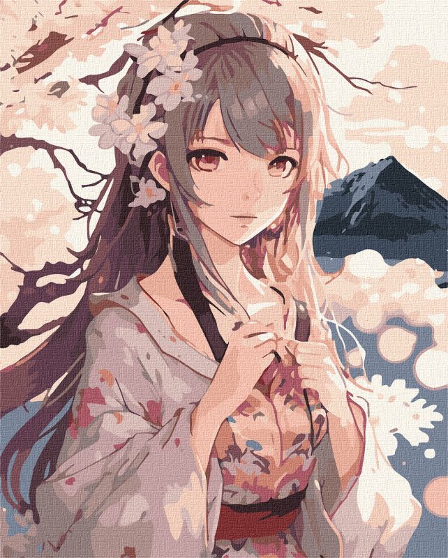 Painting by numbers - Cherry blossom flowers ©art_selena_ua