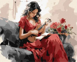 Картина за номерами - Мелодійна грація ©art_selena_ua