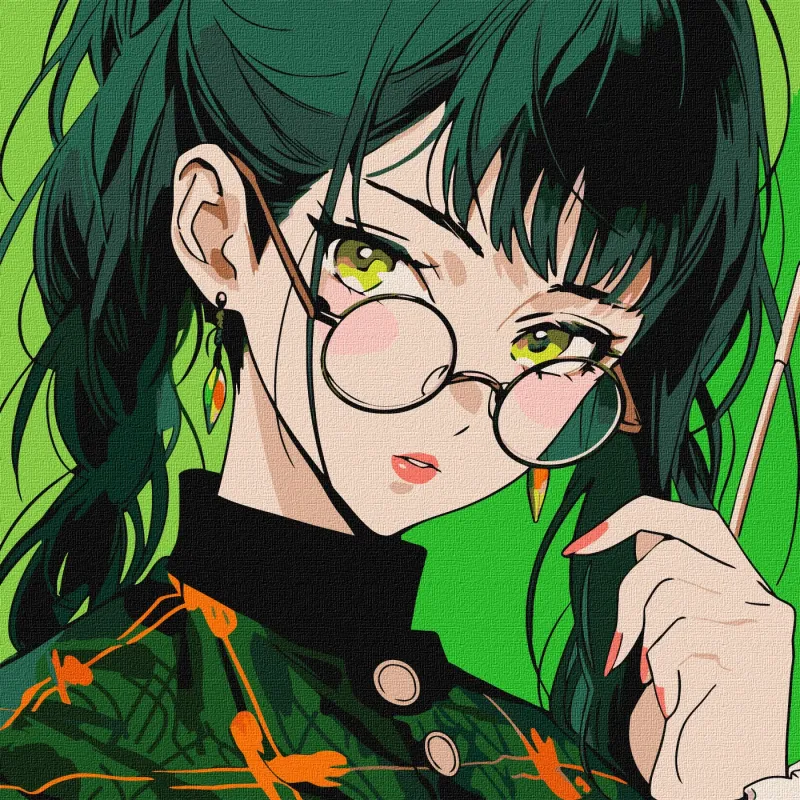 Painting by numbers - The magic of green eyes ©art_selena_ua