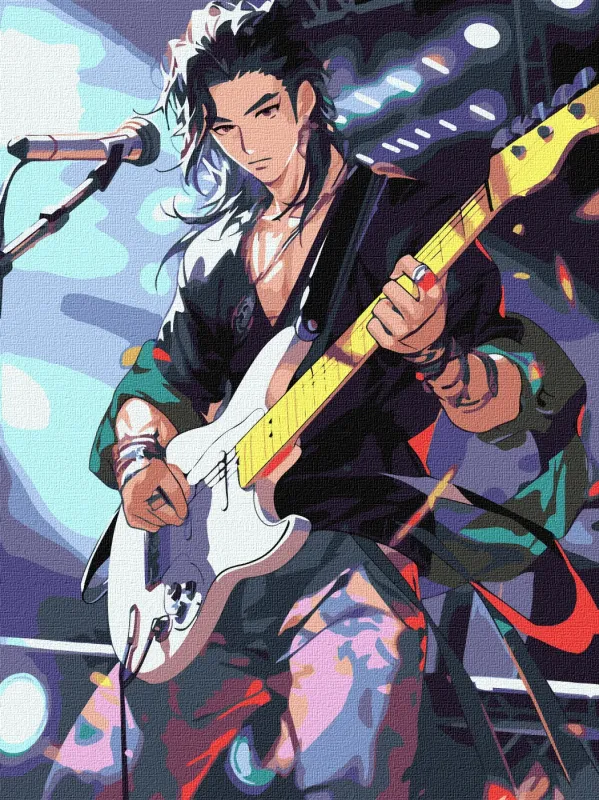 Painting by numbers - A talented musician ©art_selena_ua