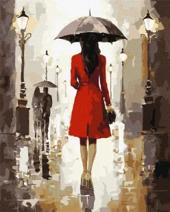 Картина за номерами - Дощовитий день ©art_selena_ua