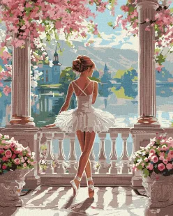 Картина за номерами - Дивовижна балерина ©art_selena_ua