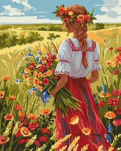 Картина за номерами - У рідних полях ©art_selena_ua