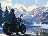 Painting by numbers - Motorcyclist in the mountains ©art_selena_ua