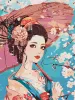 Painting by numbers - Japanese beauty ©art_selena_ua