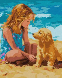 Painting by numbers - A childhood friend ©art.solomiia