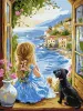 Painting by numbers - A dreamy girl ©art.solomiia